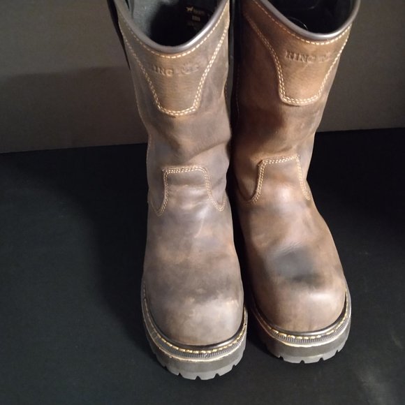 CUSTOM VIBRAM SOLES Irish Setter by Red Wing  KT Comp Toe Work Boots size 8 2E - Picture 3 of 4